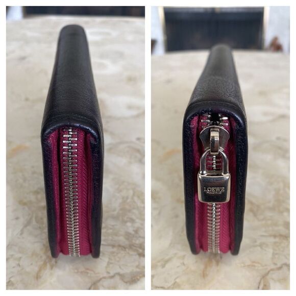 Loewe Anagram Padlock Zip Around Calfskin Long Wallet - Picture 7 of 16